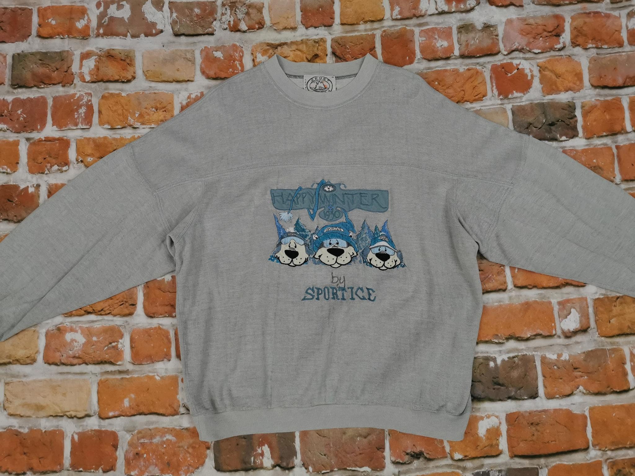 Sport Ice Iceberg Sweater Vintage Happy Winter Bears Teddys Casual