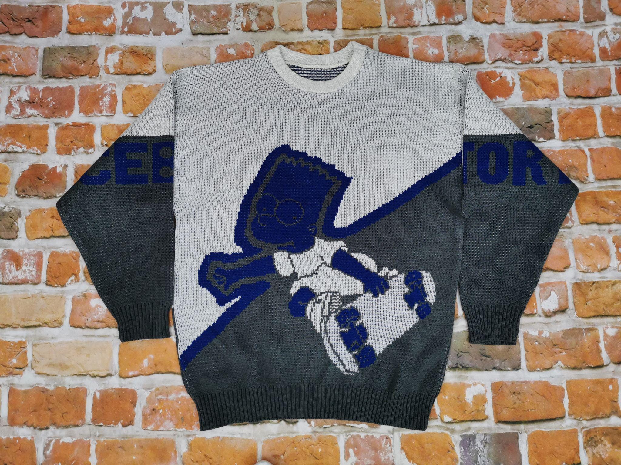 Iceberg History Vintage Sweater SKATER BART SIMPSON Comic