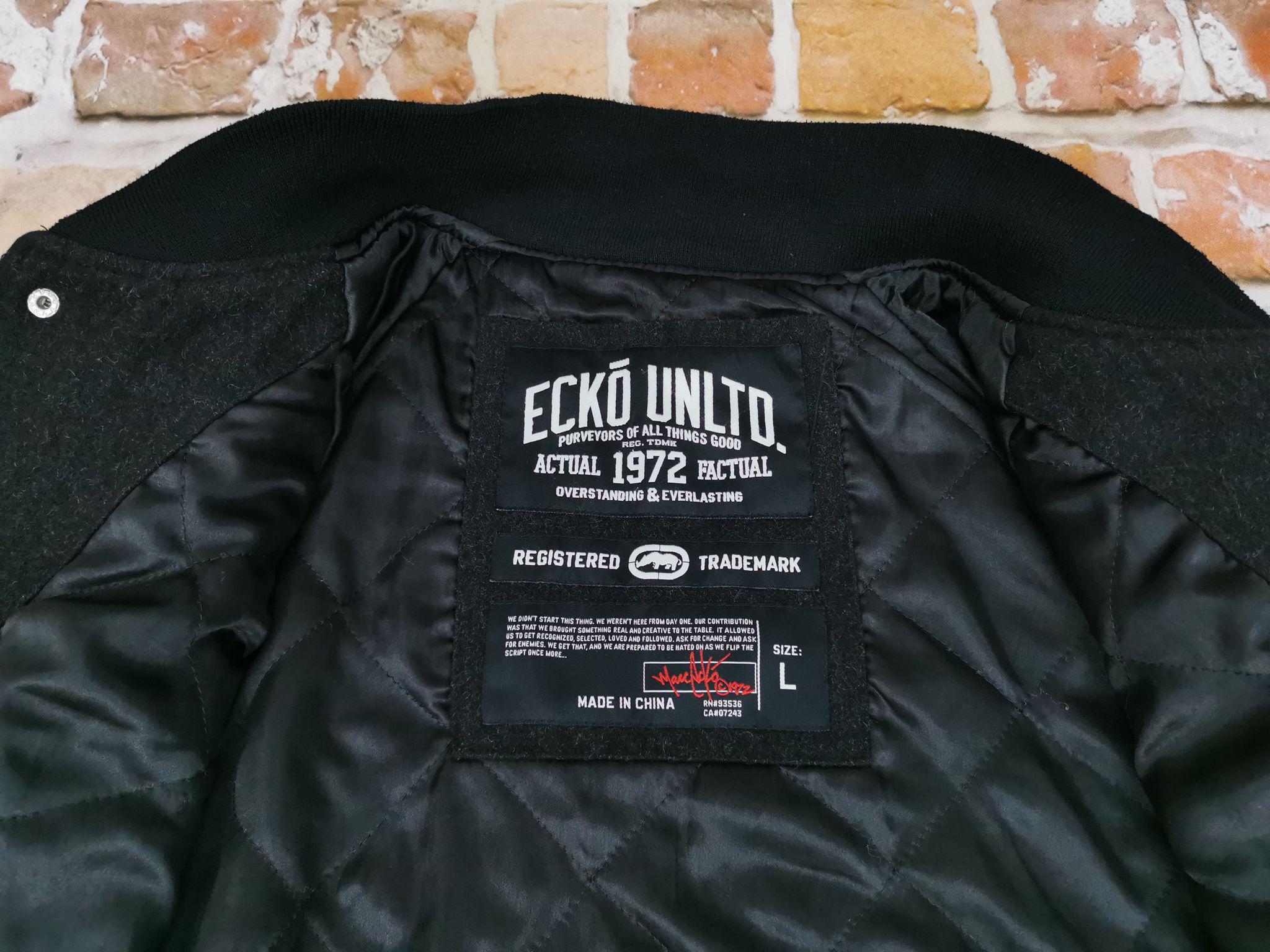 Ecko Unltd Usa Vintage College Jacket Black 1972 Varsity - Etsy