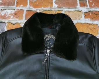 Chevignon 57 Vintage Pilot Aviator Leather Jacket RAILWAY STATION
