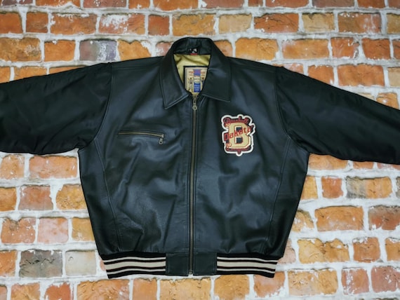 Blouson baseball americain cuir hotsell