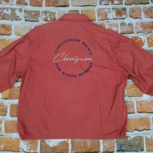 Chevignon 57 summer vintage jacket cursive salmon casual