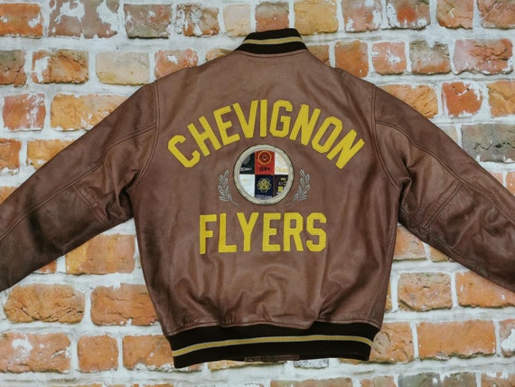 blouson cuir chevignon vintage