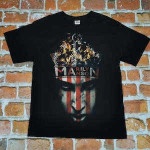 MARILYN MANSON T Shirt Usa King Hard Rock black God