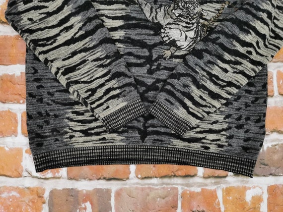 Carlo Colucci Vintage Pullover Tiger Muster Casua… - image 6