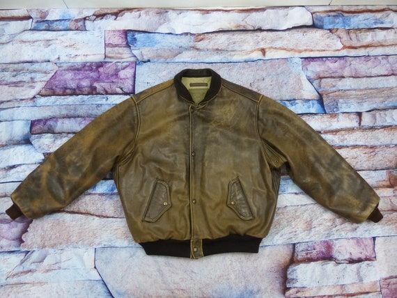 Chevignon Leather Jacket - Old Flight