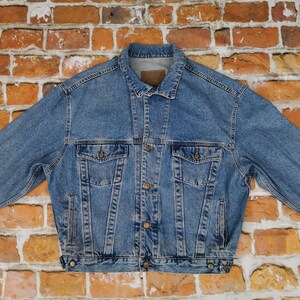 Diesel Basic Line Vintage Jeans Jacke dunkel blau M Casual Saddle
