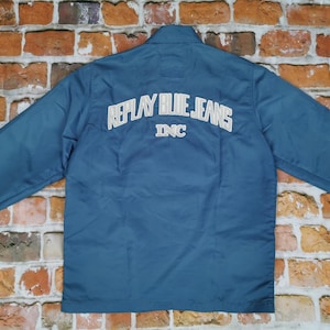 Replay Blue Jeans Summer Vintage Jacket Light Ice Blue Inc Casual