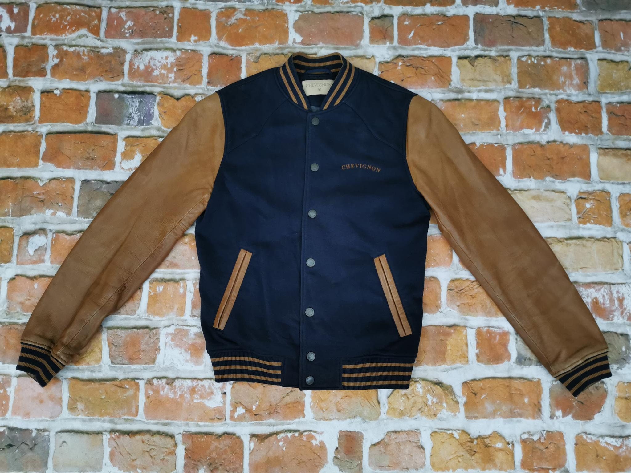 Chevignon Vintage Collegejacke Casual GS MATT Varsity blau braun