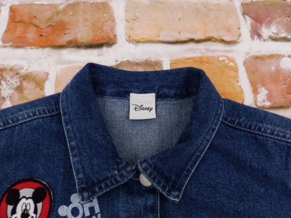 Walt Disney Mickey Mouse Vintage Damen Jeans jacke - image 5
