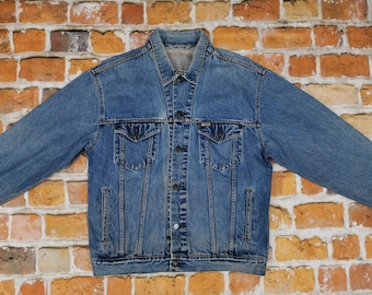 Levis Strauss Vintage Signature Jeans Jacket Casual Varsity