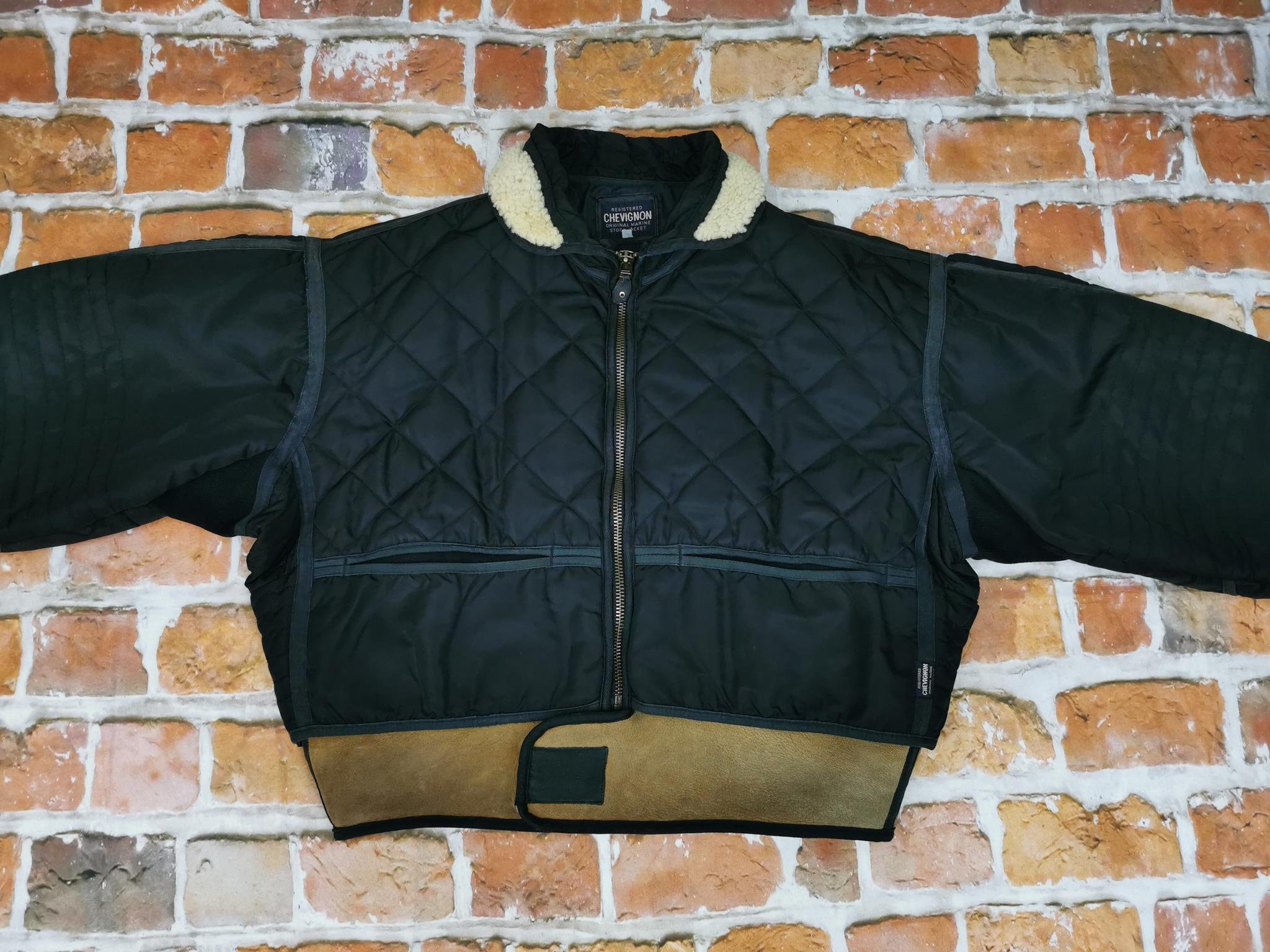 Chevignon Cosmos Vintage Jacke schwarz Marine Stock Casual