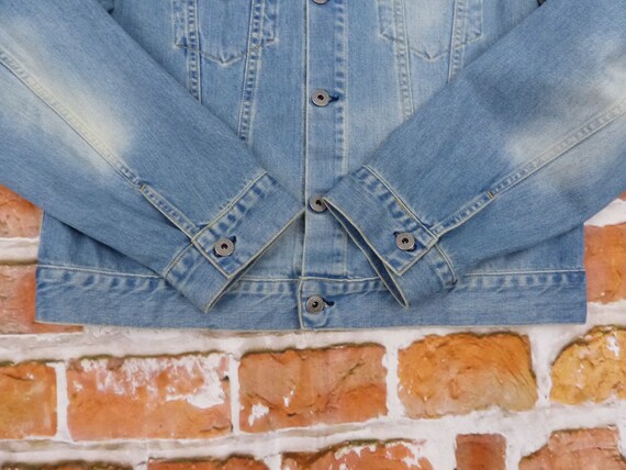 Replay Brand Blue Jeans Vintage Jacket Denim Ligh… - image 6