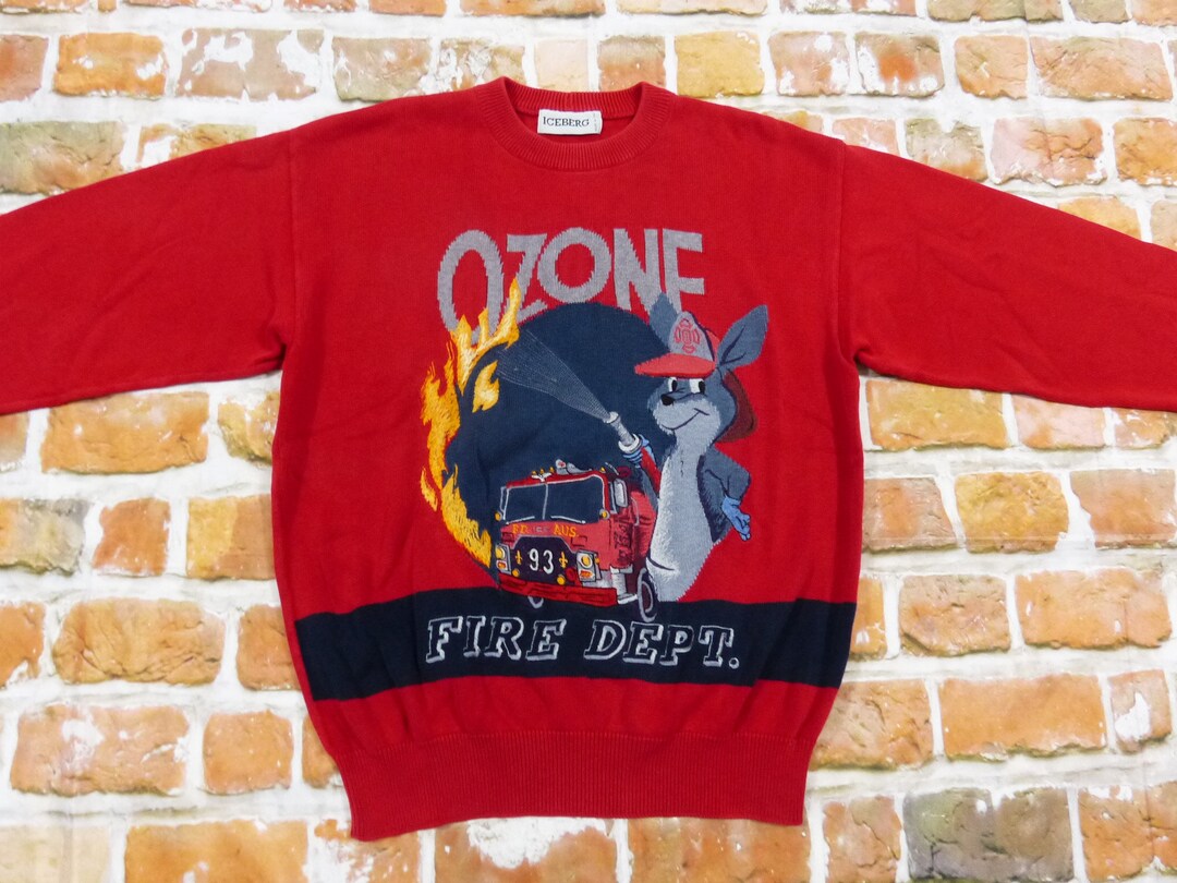 Iceberg Sweater Fire Dept Fire Brigade Car Hose OZONE Kangaroo