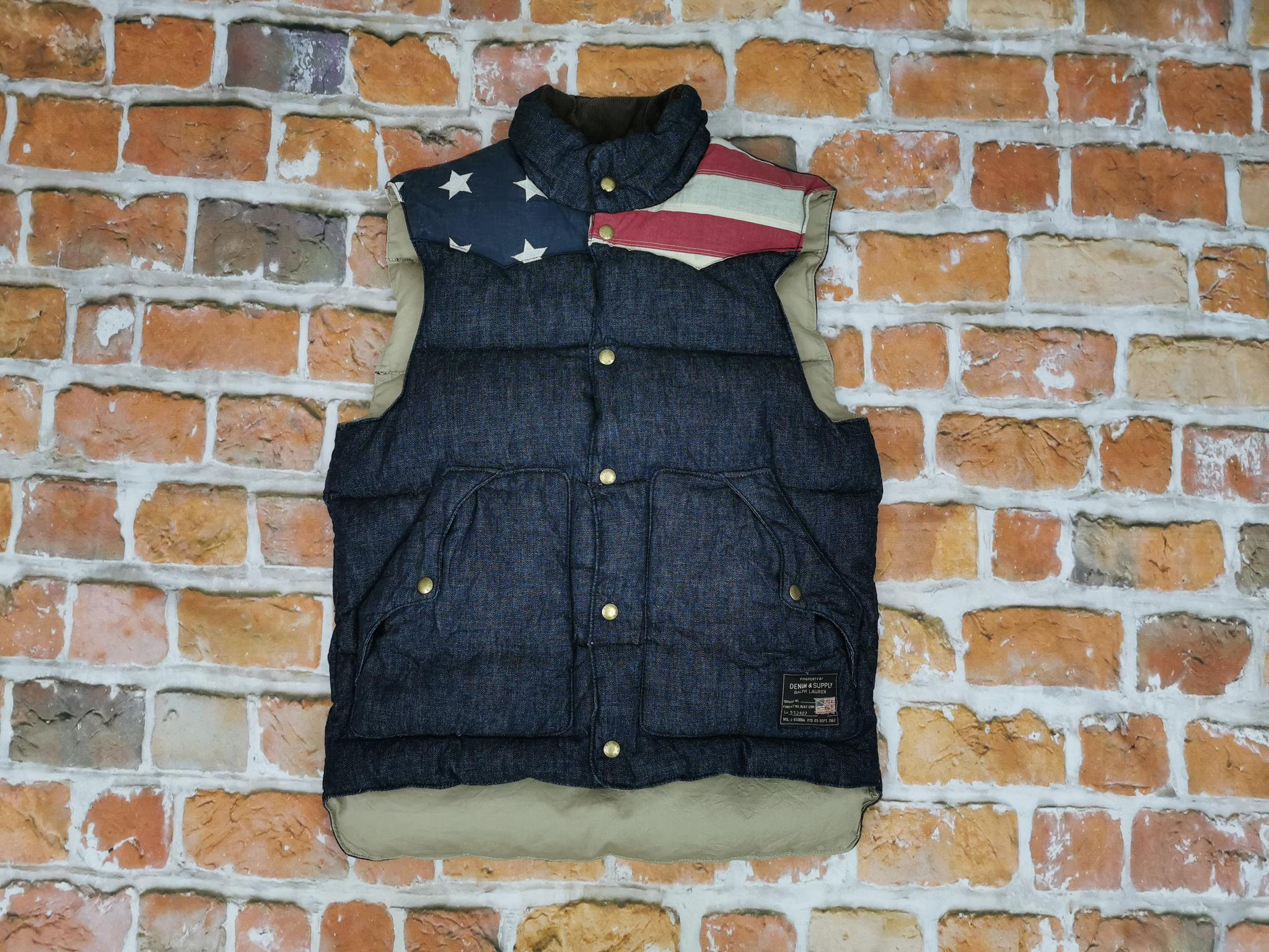 Ralph Lauren Vintage Winter Vest DENIM SUPPLY Blue Usa Casual Etsy