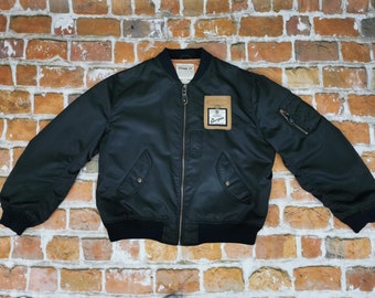 Chevignon Vintage 80s' Leather AirFlyte Jacket A2 US.ARMY