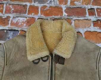 Charles Chevignon Vintage B3 Pilot Aviator SHEARLING