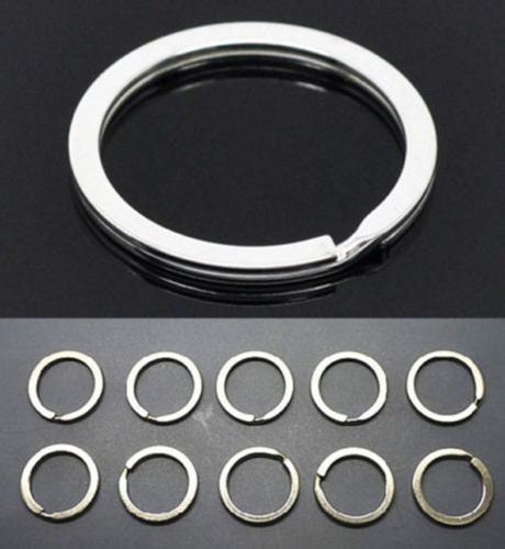 Specialist ID 100 Round Split Ring Key Chains - 1 inch Size - Heavy Duty Premium Key Rings in Bulk (SPID-9230)