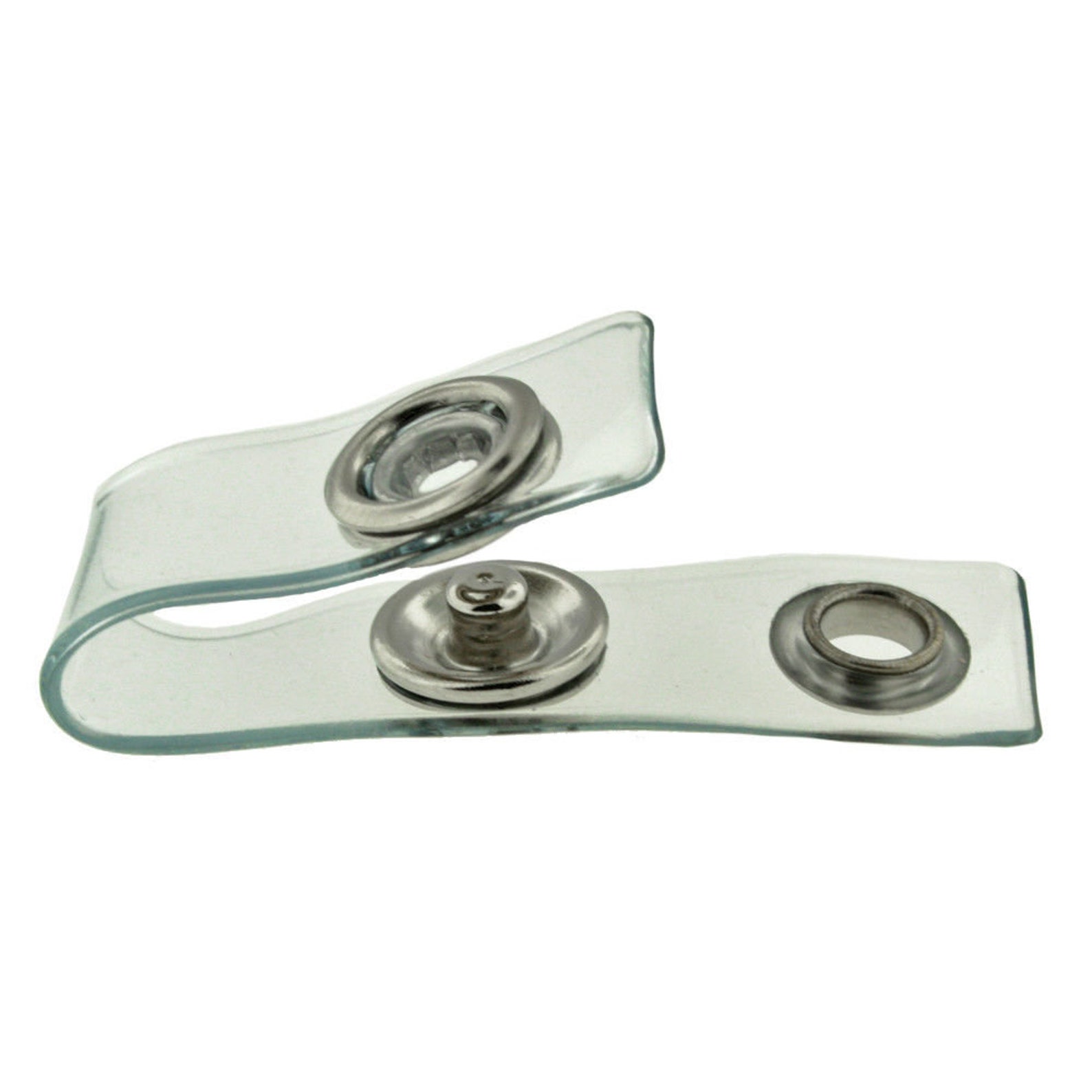 Pvc Snap Key Clear PVC Badge Holder Snap Strap for Lanyard / Key Fob / Key Ring 10 ...