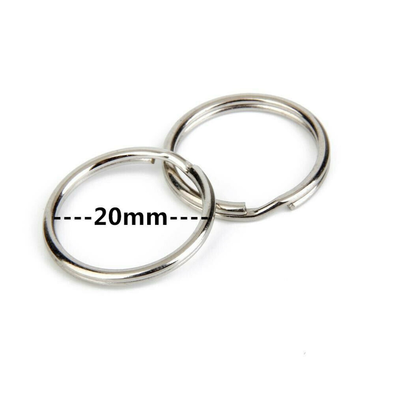 Premium Pack 20/25/30 Mm Key Rings Chains Split Ring Hoop Etsy