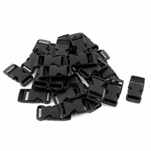 100 Pack 1 inch Black Plastic Backpack Release Buckle for 1&quot; Wide Webbing Strap