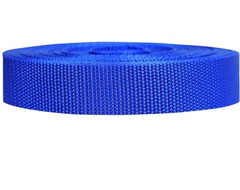 Bulk 50 Yard 1 inch (2,5 cm) blauwe polypropyleen singelband, zwaar uitgevoerd voor buiten