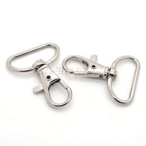 25mm (1 inch ) Metal Lanyard Hook Swivel Snap For Paracord Lobster Clasp Clips