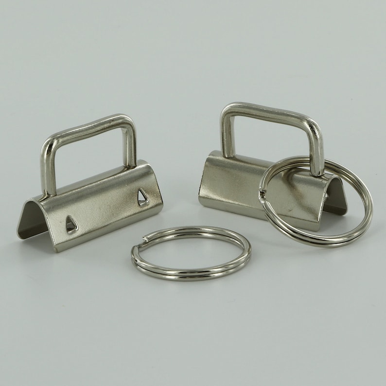 Wholesale Bulk Lot 1 Inch 25mm Silver Key Fob Hardware Sets Etsy