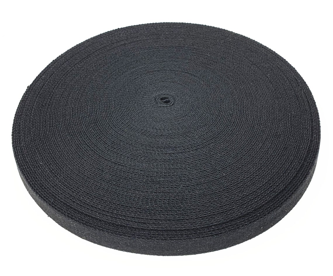 Black Cotton bing 1 Inch 25 Mm Heavy Weight Cotton Etsy