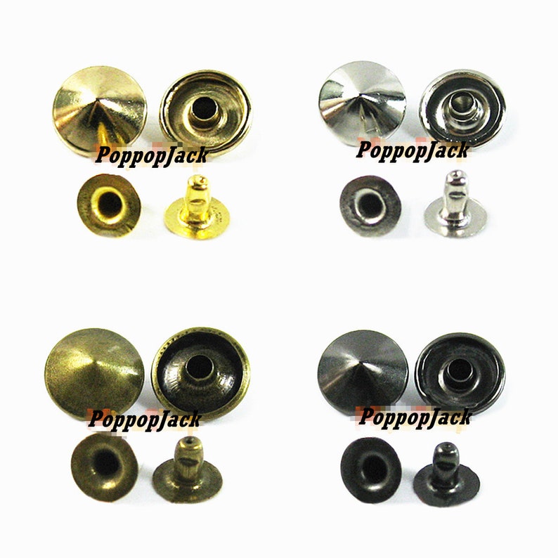 8mm 6mm Cone Rivets Studs Punk Rock Rivet DIY Leather Craft Etsy
