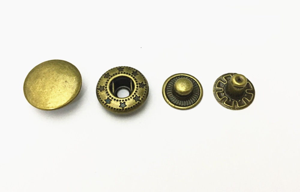 ▷ Snap Buttons - Hidden Snap Fastener 16 mm 26L / 5/8 Brass