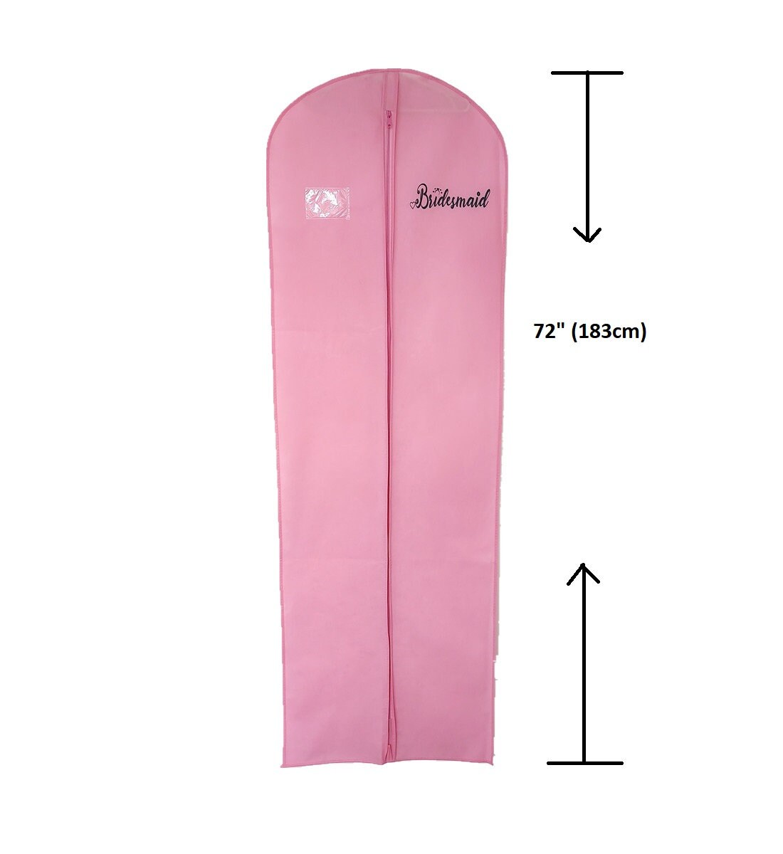 bridesmaid dress covers personalised Personalised Bridesmaid Dress Bag Pink Bridesmaids Cover Garment Travel  Storage Bags ~ Breathable & Long