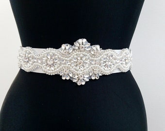 New Bridal Wedding Dress Belt Sash Pearl Rhinestone And Crystal Sparkle Ivory Ribbon beaded bridal belt ivory bridal belt rhinestone belt