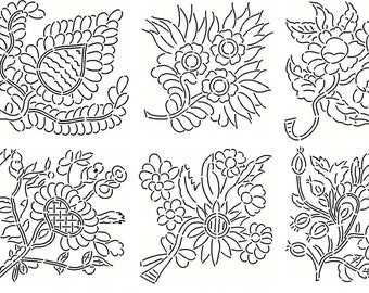 Authentieke antieke quiltstencils uit de burgeroorlog