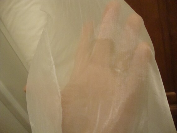 Parachute Cloth Yardage 4 Yards White Sheer Curtains Bed Etsy