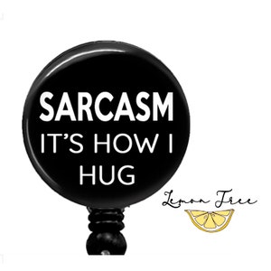 Funny Sarcasm Badge Reel: Retractable ID Holder, Nurse Gift