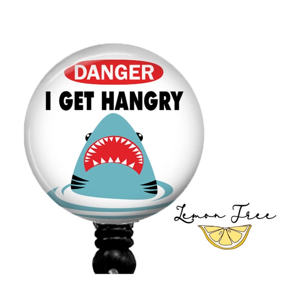 Funny Hangry Badge Reel Retractable Badge Holder Lanyard Carabiner  Stethoscope Name Tag Funny Nurse Gift 