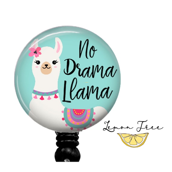 Cute Llama Badge Holders - LLama Badge Reels - Retractable ID