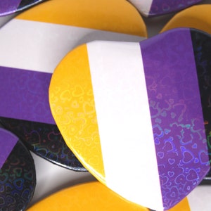 Non-Binary Pride Button ll Enby Pride Button