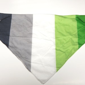 Aromantic Pride Bandana ll Aro Pride Bandana