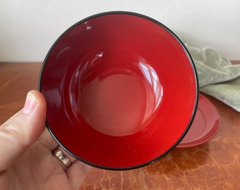 Vintage Japanese Lacquerware Bowl and Plate Hasagawa Made in