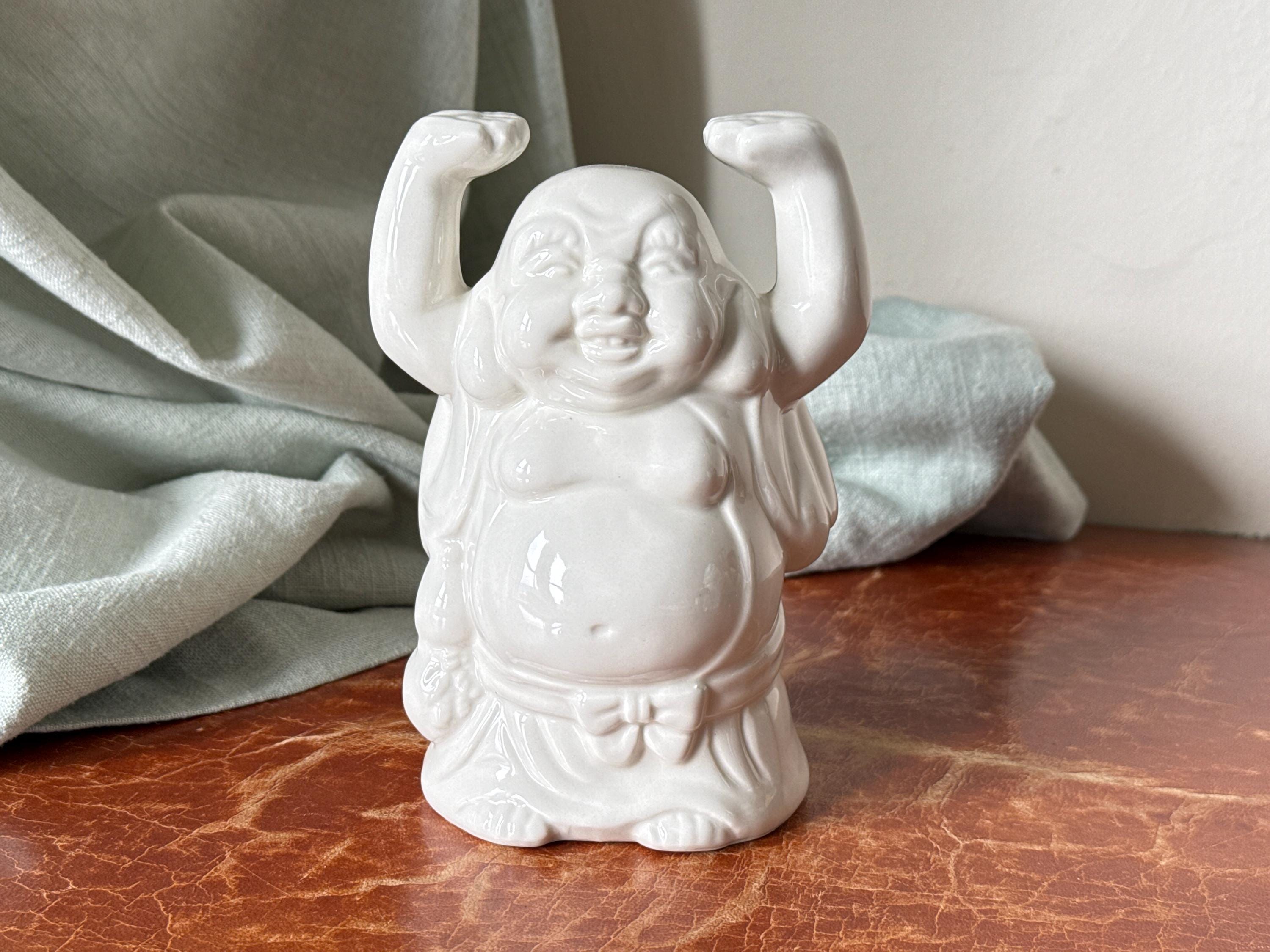 Benihana Laughing Buddha Tiki Cocktail Mug 1960's White Porcelain