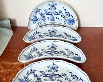 Vintage Blue Danube Dinner Plates Set of 4 Blue Onion Meissen Pattern ...