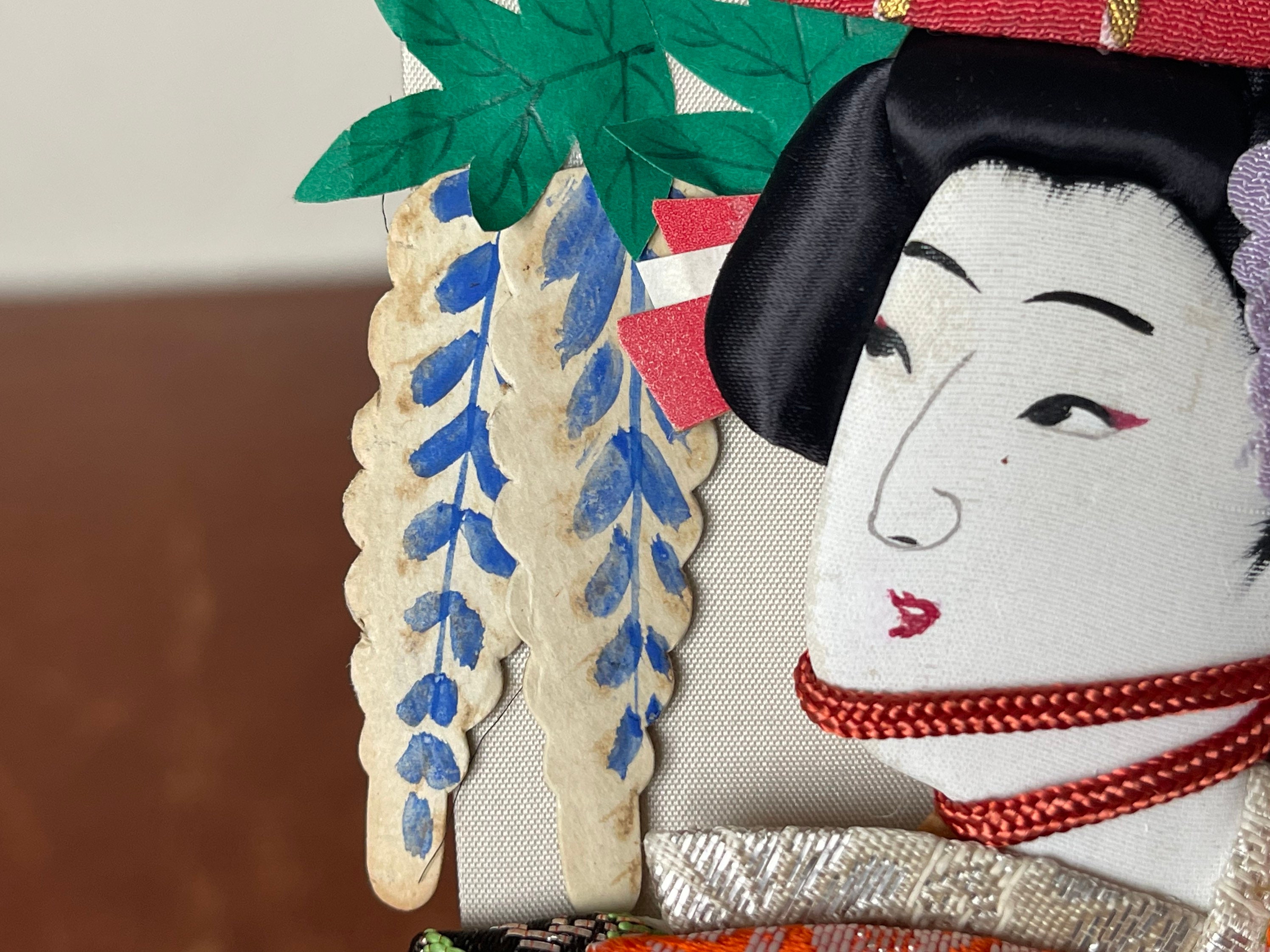 Vintage Japanese Hagoita Paddles Decorative Geisha and Kabuki Oshi