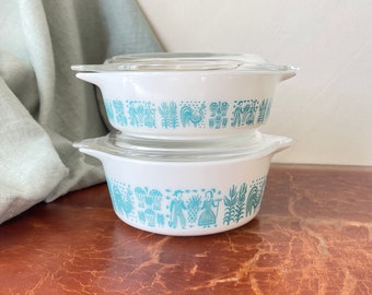 Pyrex Butterprint 475 Round Casserole Dish - Etsy