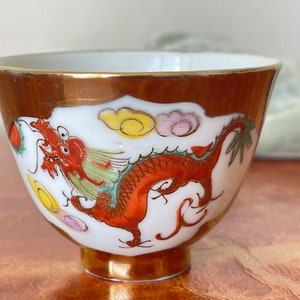 Fitz & Floyd Porcelain Dragon Bowl