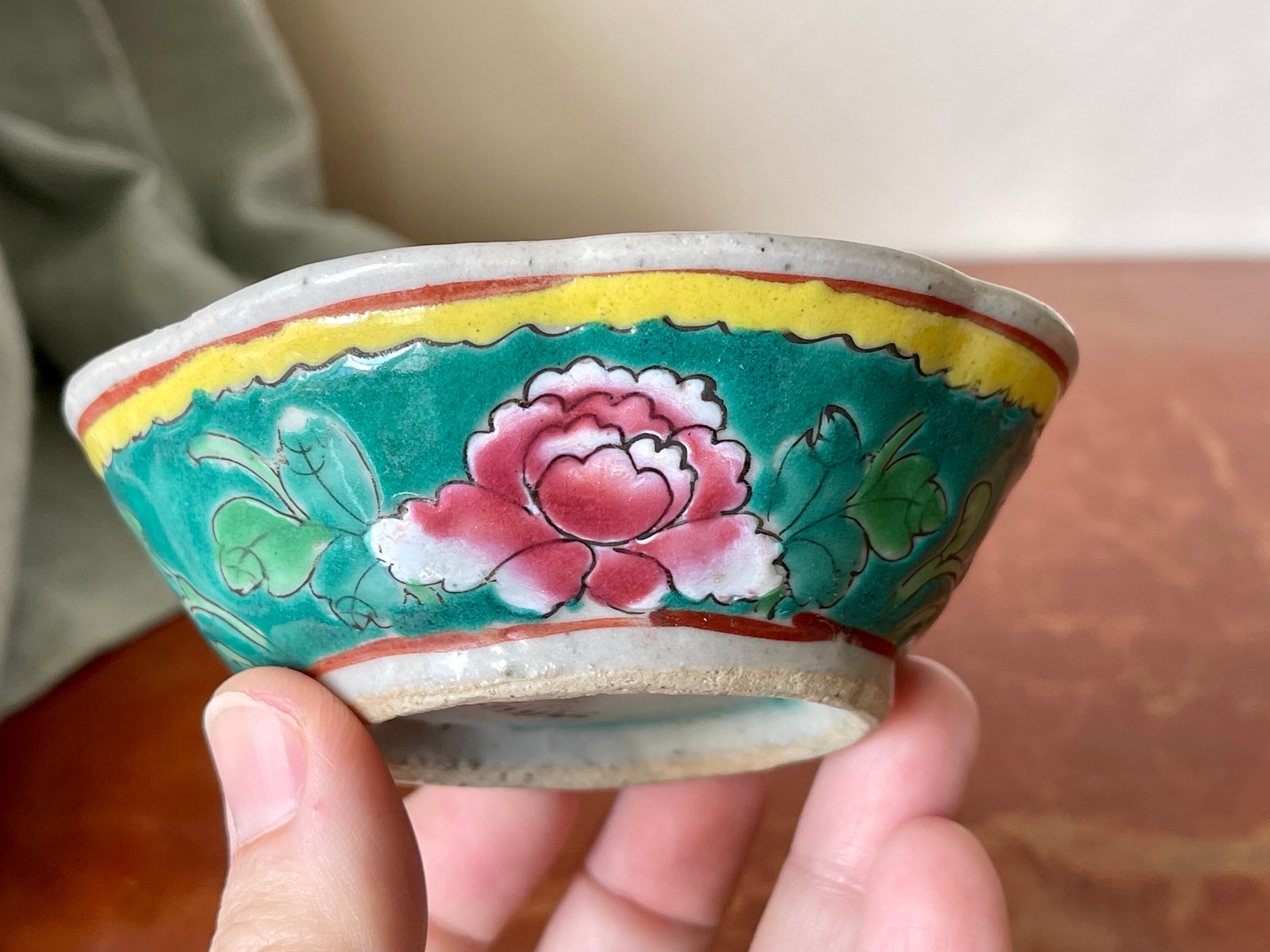 清朝時代獅子像 セット 多色 陶器製