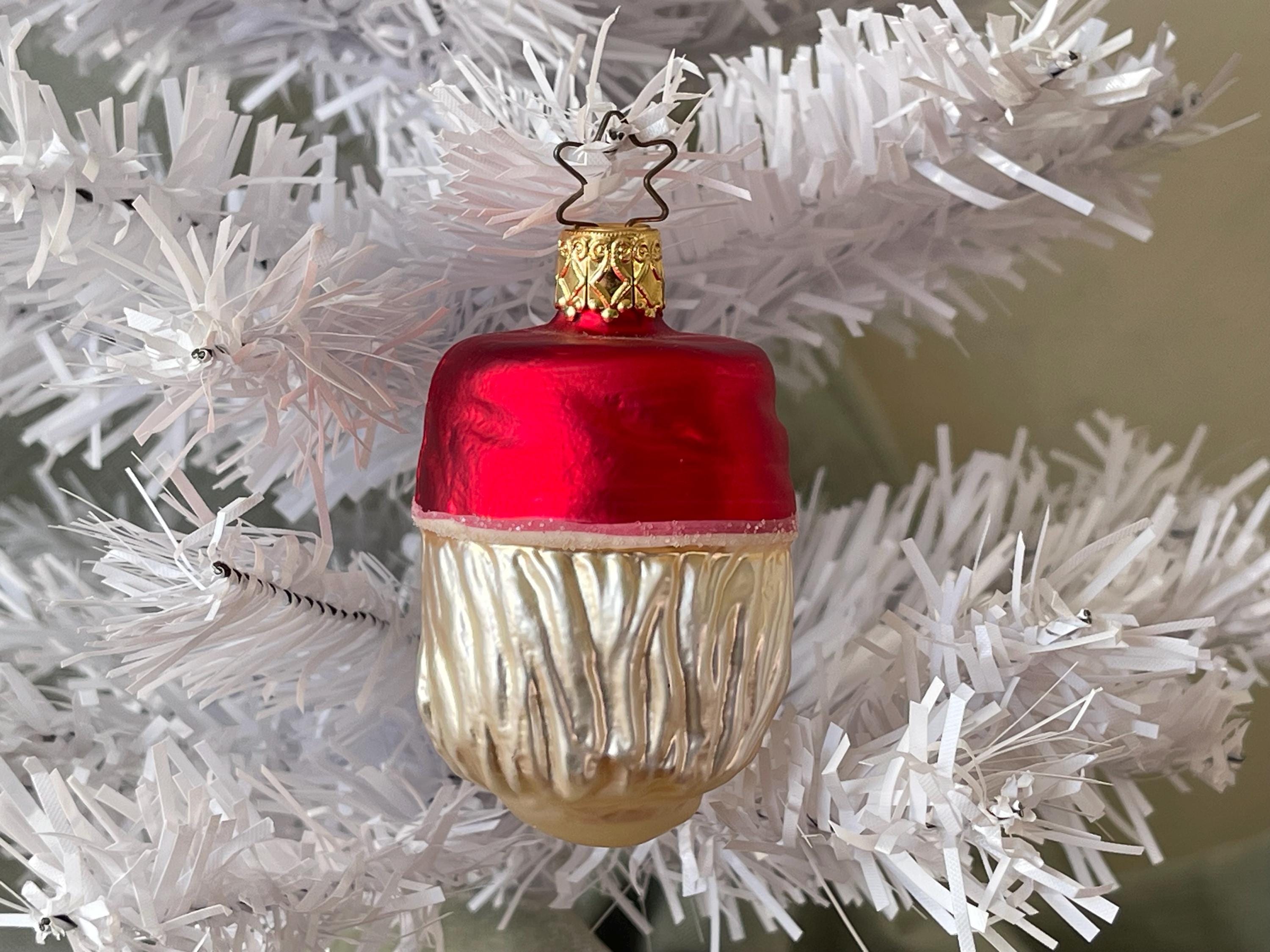 Vintage Santa Claus Inge Glas Christmas Ornament Rare German Blown