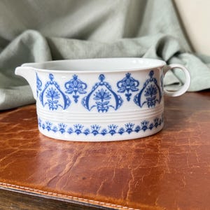 Vintage Melitta Germany Jeverland Frisian Blue Gravy Boat 1960’s Sauce Pourer PC4334
