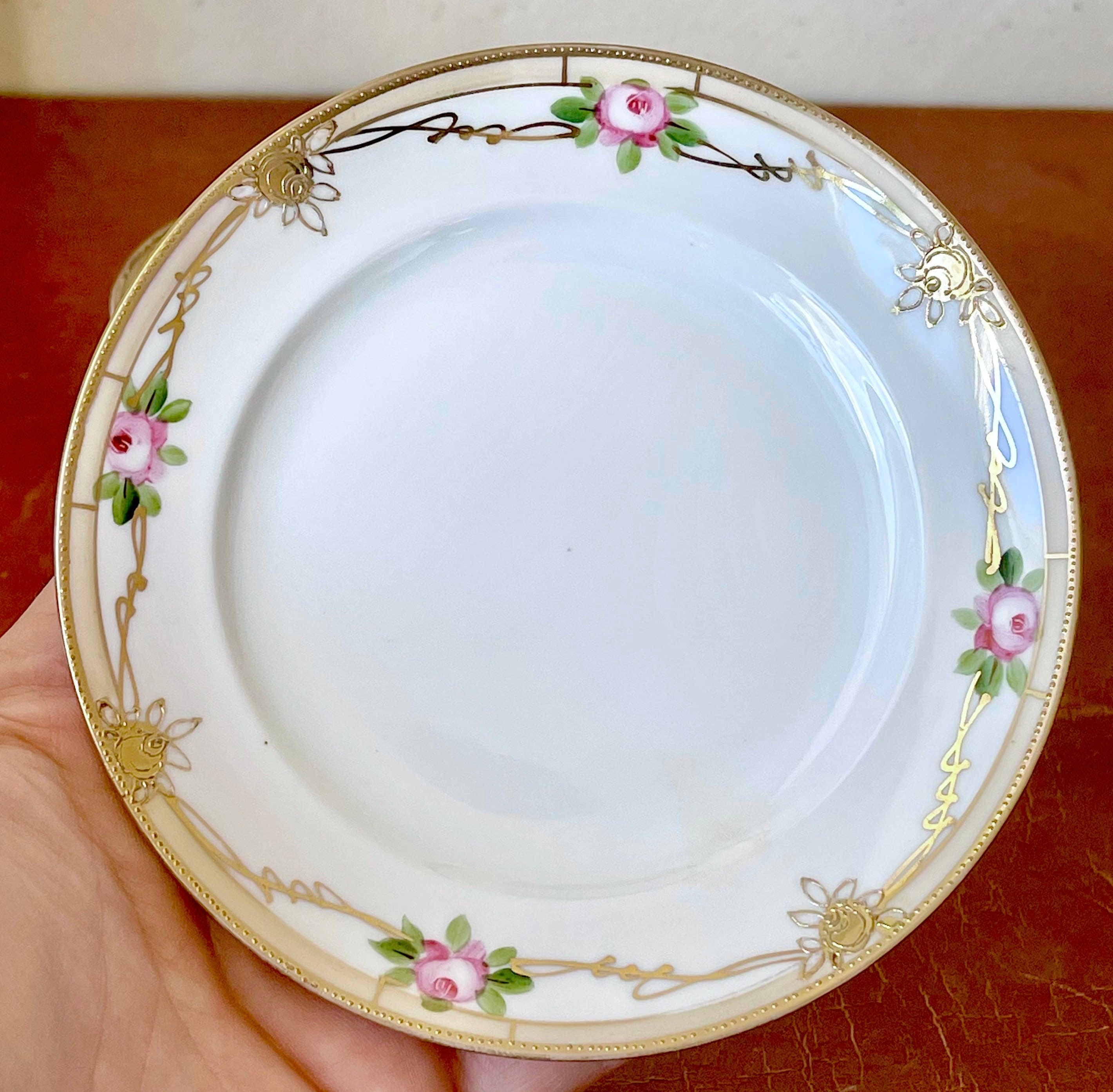 Antique Nippon Dessert Bread and Butter Plate/ Morimura Etsy